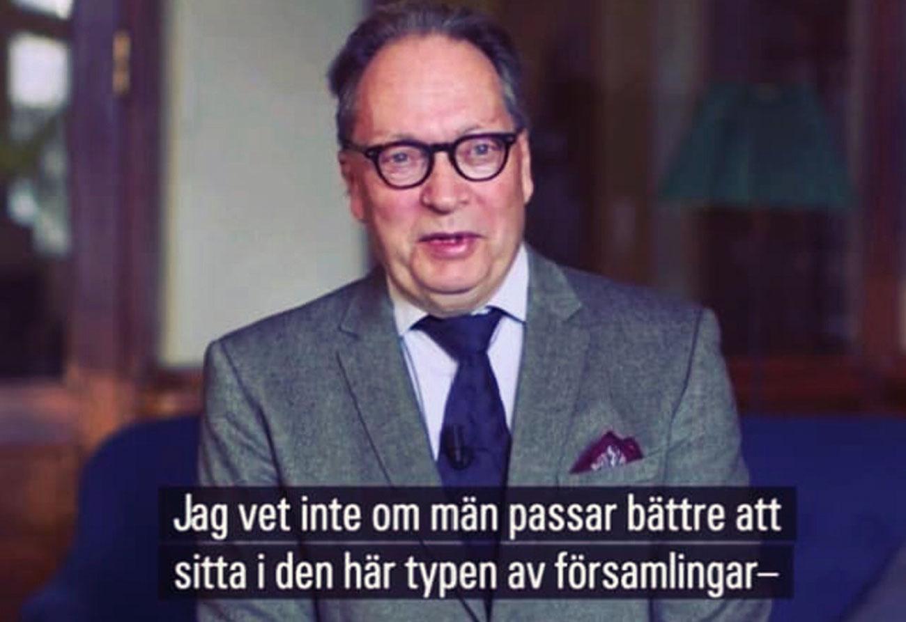 Horace Engdahl, ledamot i Svenska Akademien, i dokumentären ”Det slutna sällskapet”.
