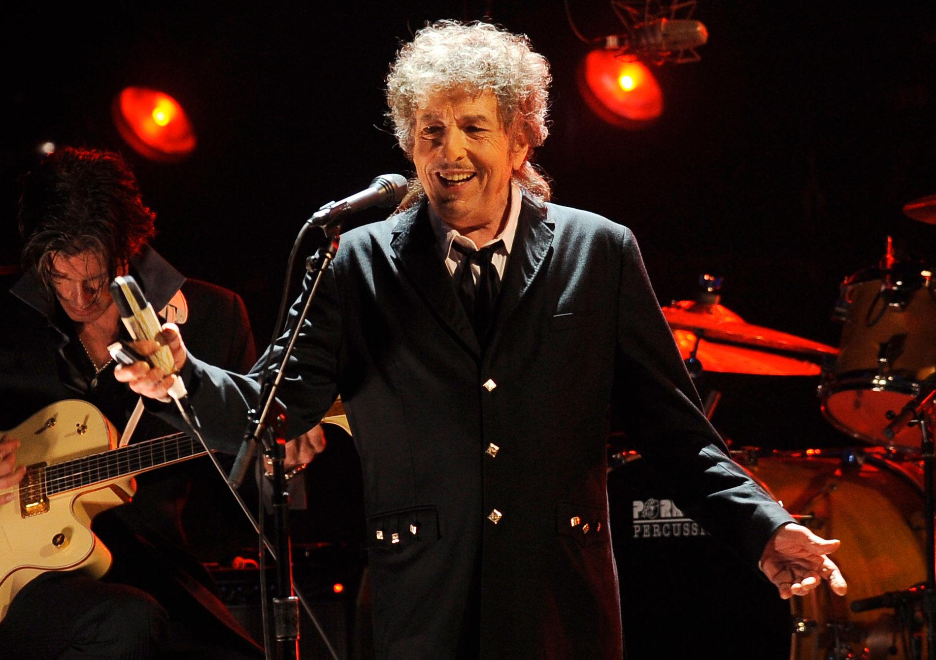 Bob Dylan, dock ej från Globen. Arkivbild eftersom det råder fotoförbud under hans konserter. 