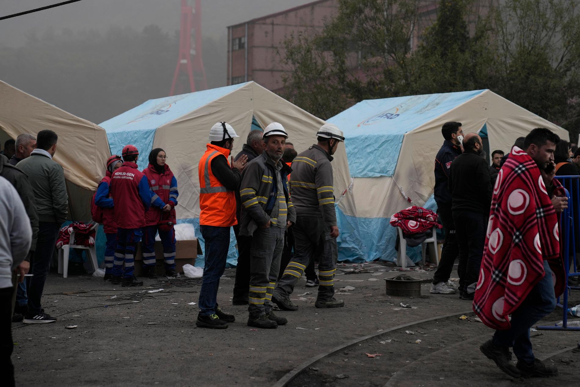 Totalt befann sig 110 arbetare i gruvan när olyckan inträffade. 