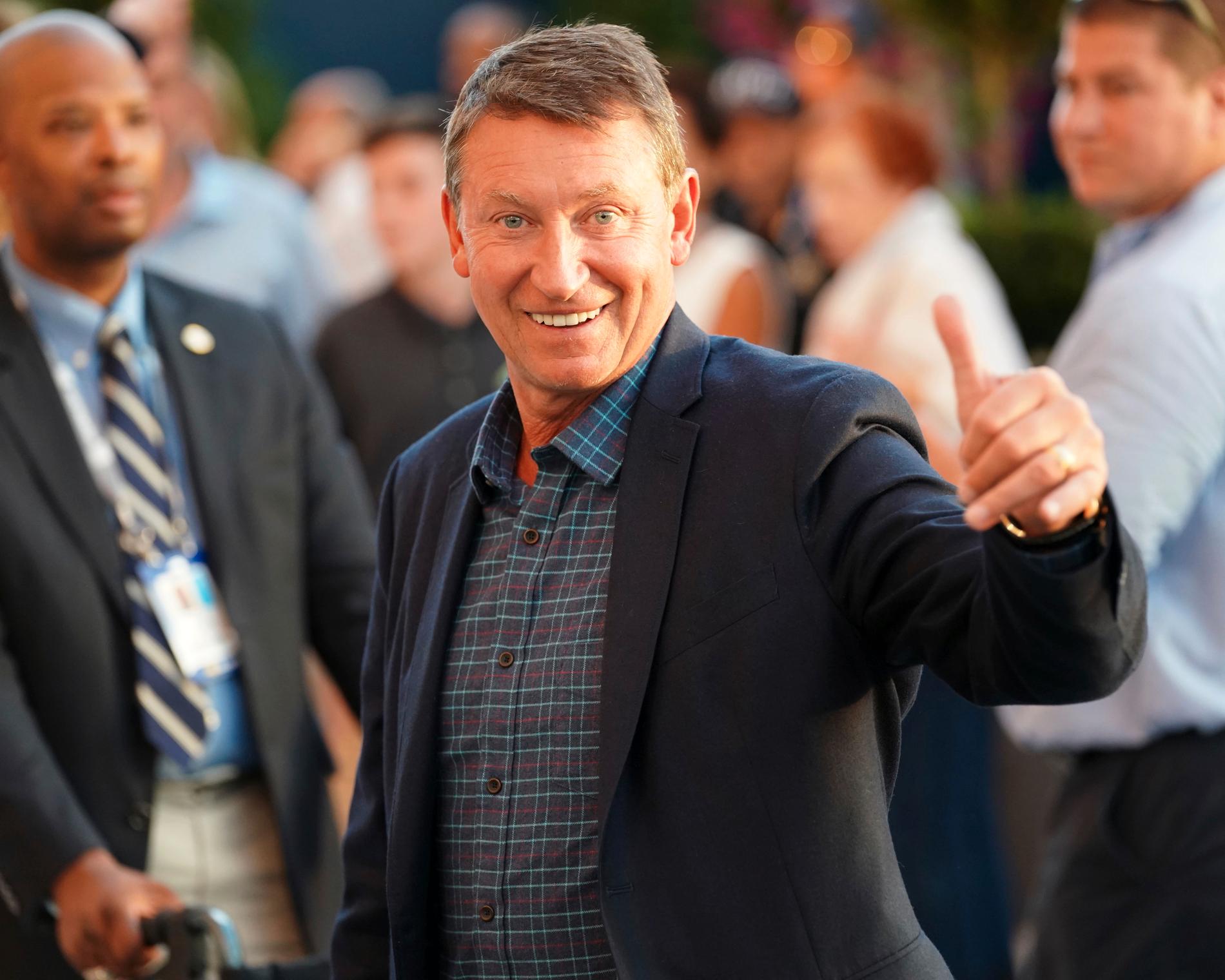 Wayne Gretzky på US Open i tennis 2019.