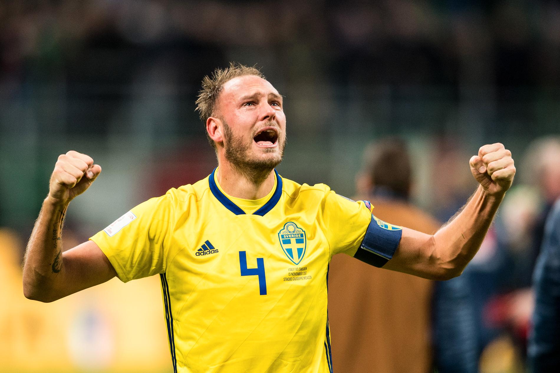 Andreas Granqvist var Blågults stora försvarsklippa när Sverige slog Italien och tog sig till VM 2018.