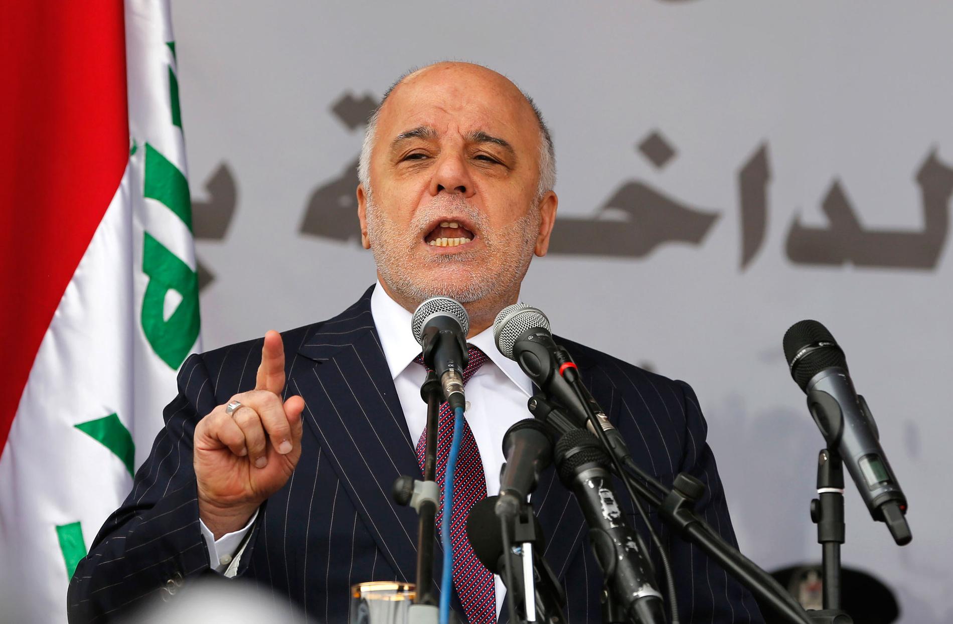 Iraks premiärminister Haider al-Abadi.