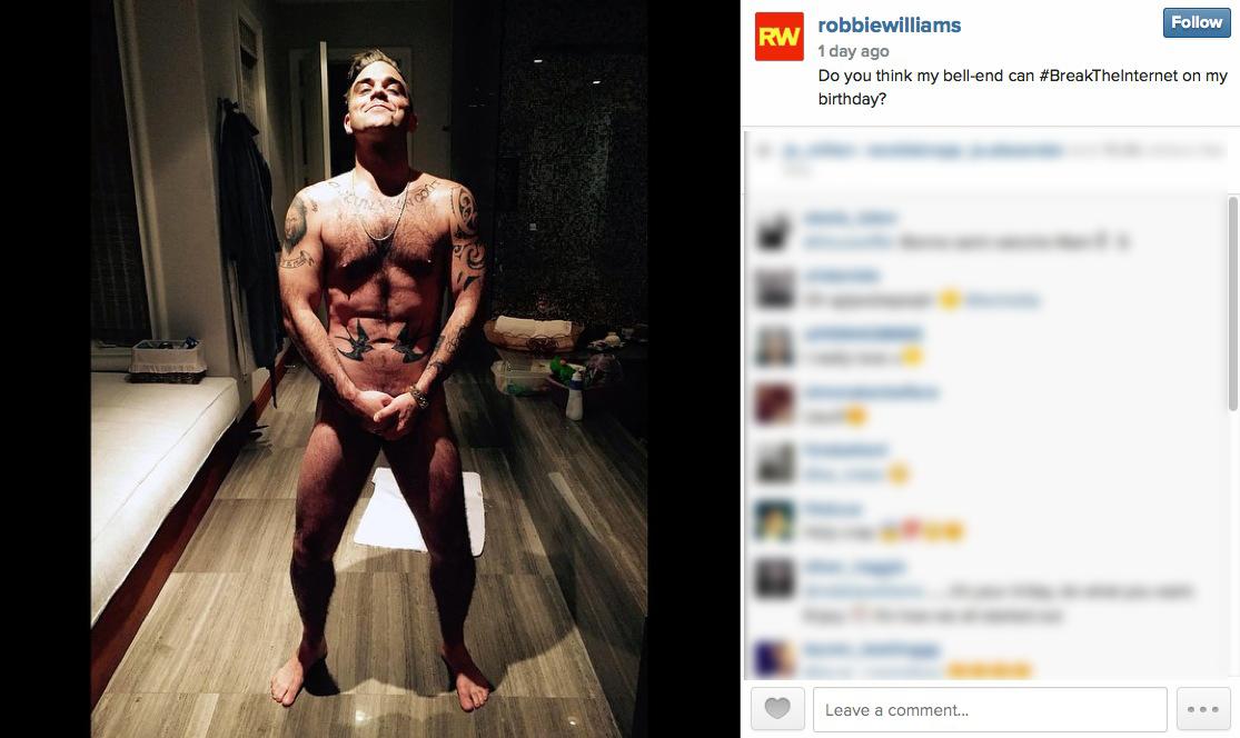 Kan Robbie Williams snopp ta sönder internet?