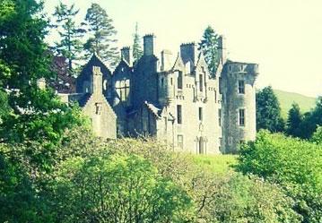Slottet Dunans Castle i Skottland.