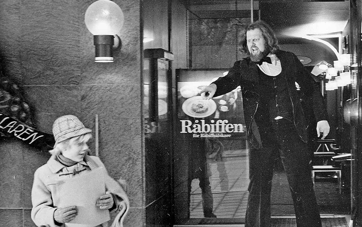 Jan Ohlsson (känd från Emil-filmerna) och Ricky Bruch i ”Dante – akta're för hajen” från 1978.
