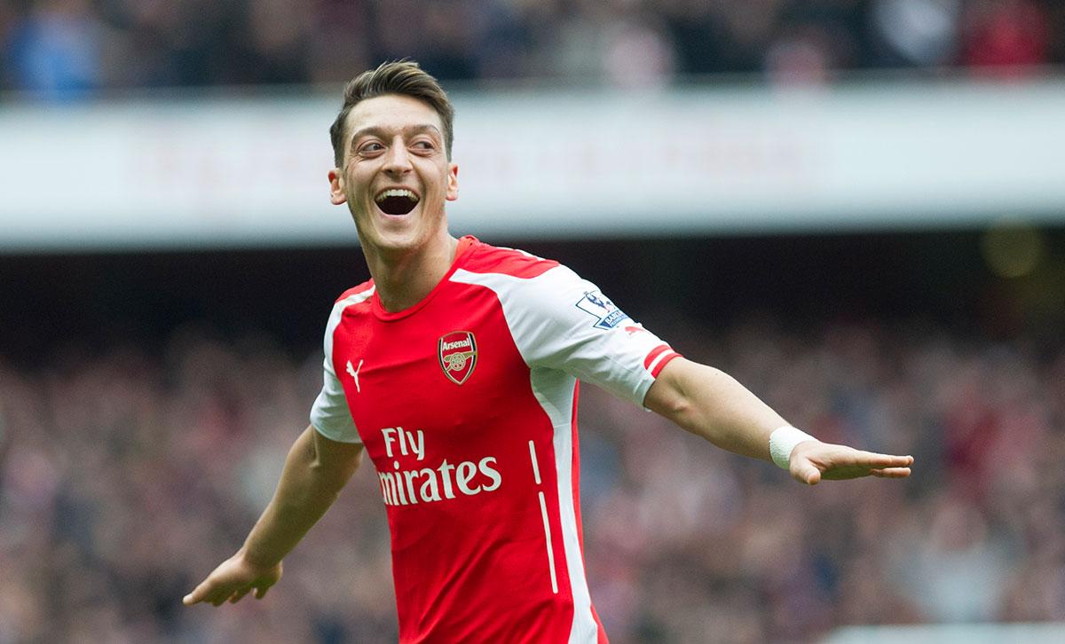 Mesut Özil är enda Arsenal-spelare på topp-10.