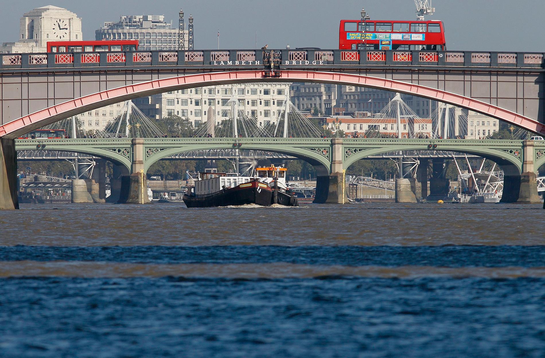 I London nära Themsen öppnar det första brittiska äldreboendet för hbtq-personer. Arkivbild.