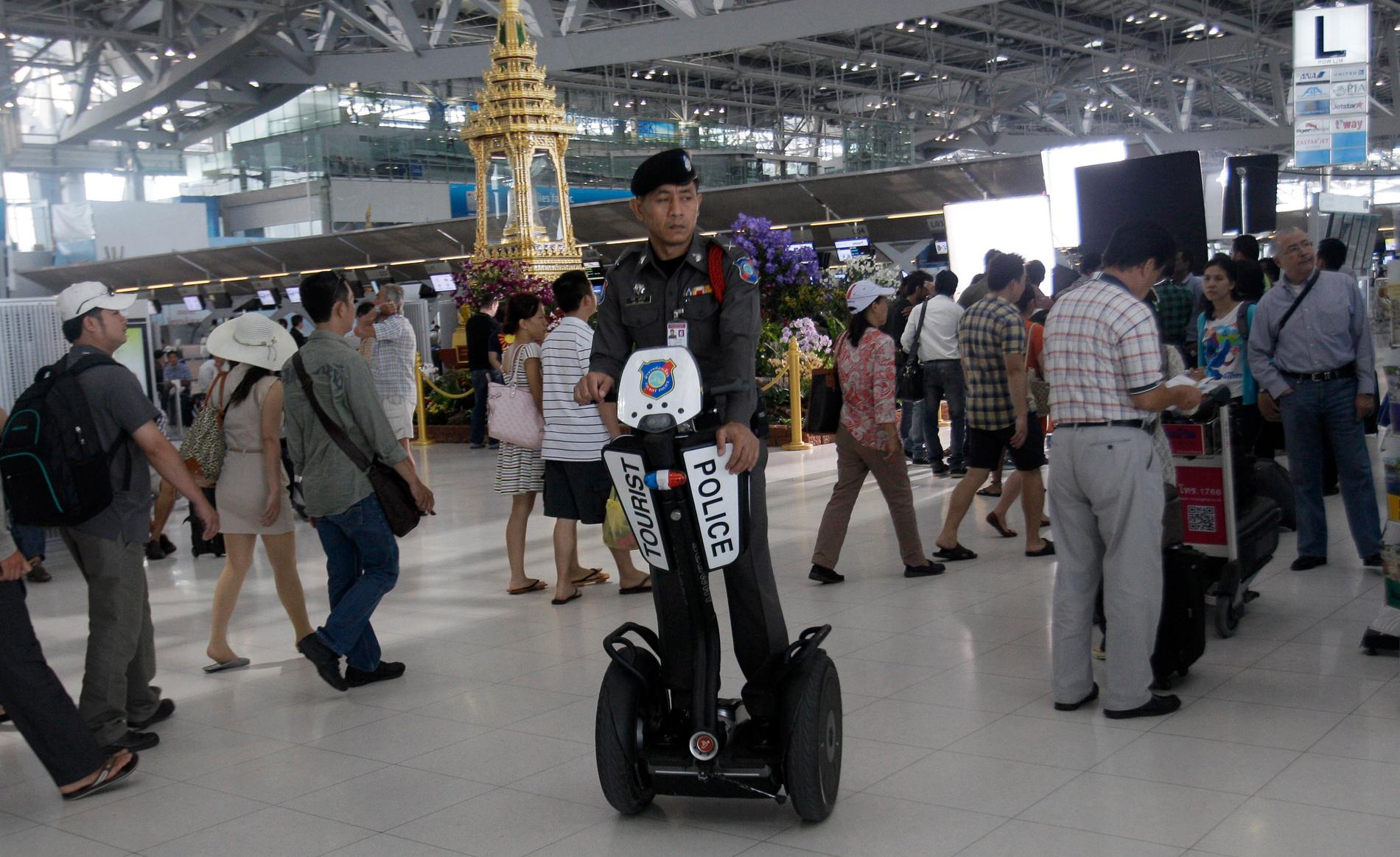 Flygplatsen i Bankok. Arkivbild