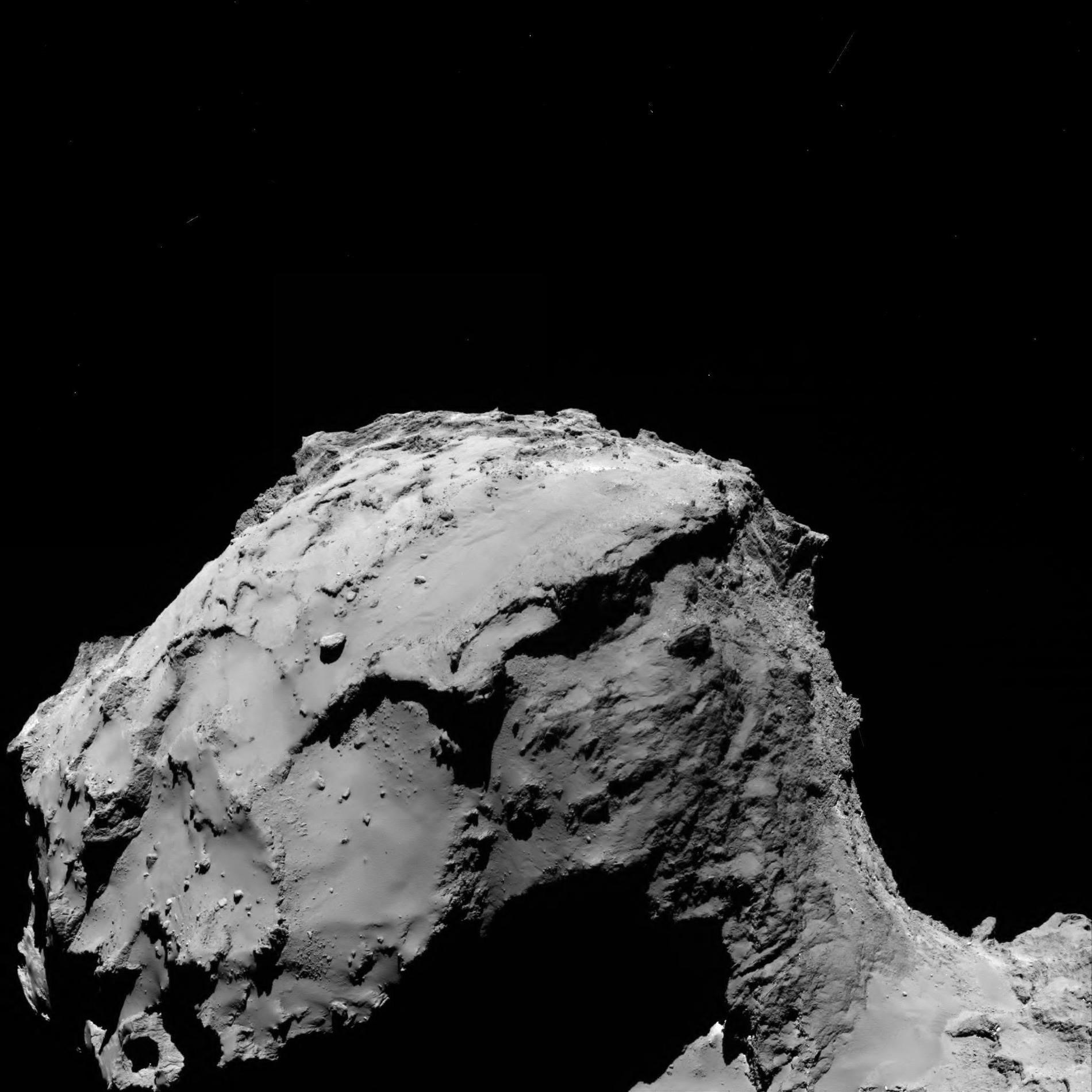 2014 landade den obemannade rymdsonden Rosettas landare på kometen 67P/Churyumov-Gerasimenko och blev därmed första människoskapade föremål att mjuklanda på en komet. Arkivbild.