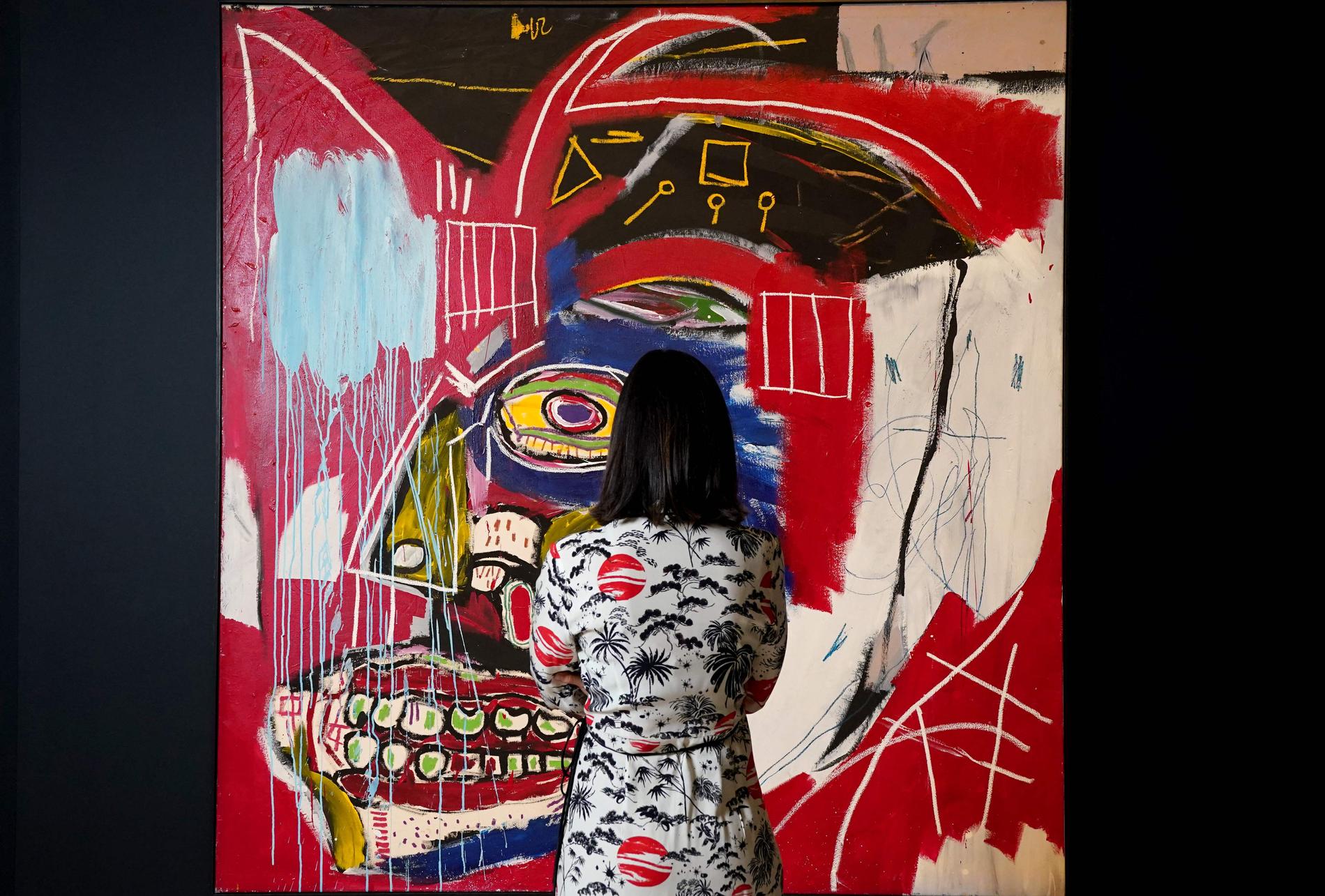 Jean-Michel Basquiats verk "In this case" har sålts för nära 780 miljoner kronor.