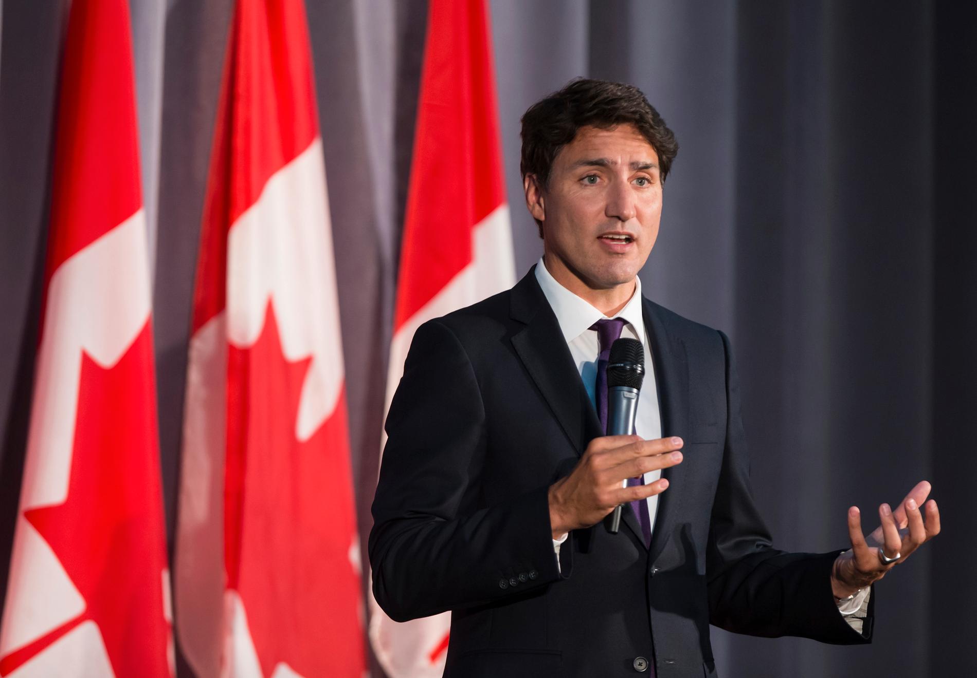Kanadas premiärminister Justin Trudeau. Arkivbild.