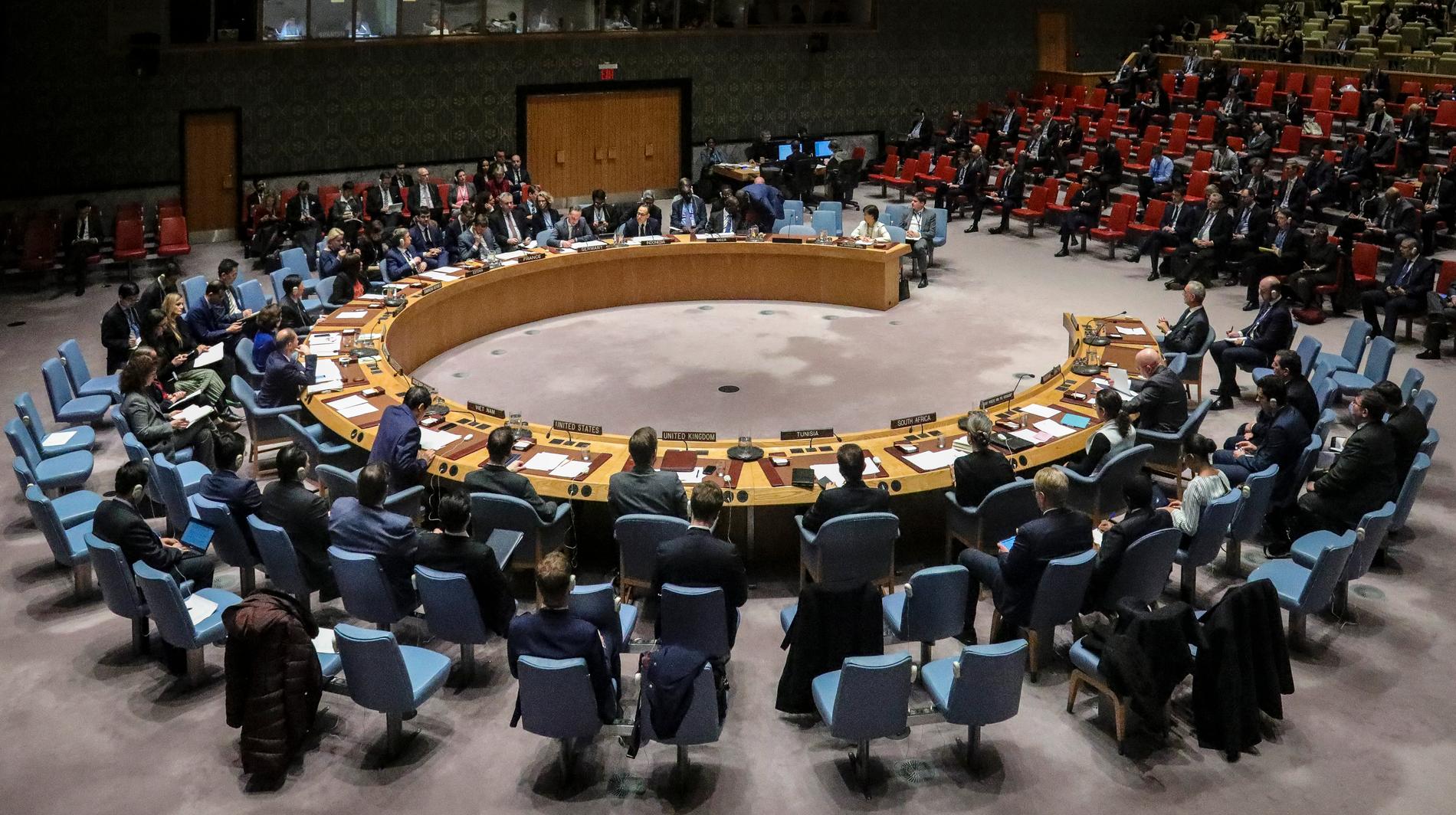 FN:s säkerhetsråd. Arkivbild.