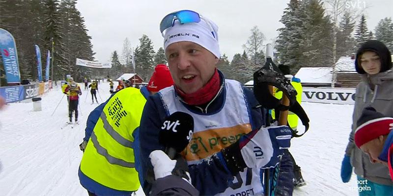 Oskar Westberg i SVT:s intervju efter att han inte klarat repet i Mångsbodarna.