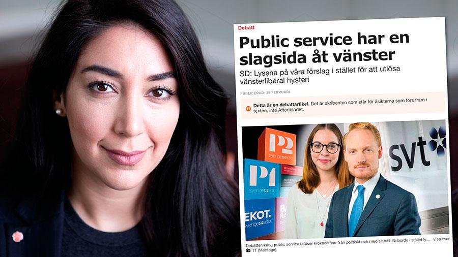 För första gången någonsin har ett svenskt politiskt parti försökt använda sin politiska makt mot medier och tillrättavisa innehållet i program och programledares politiska åsikter, skriver Lawen Redar.