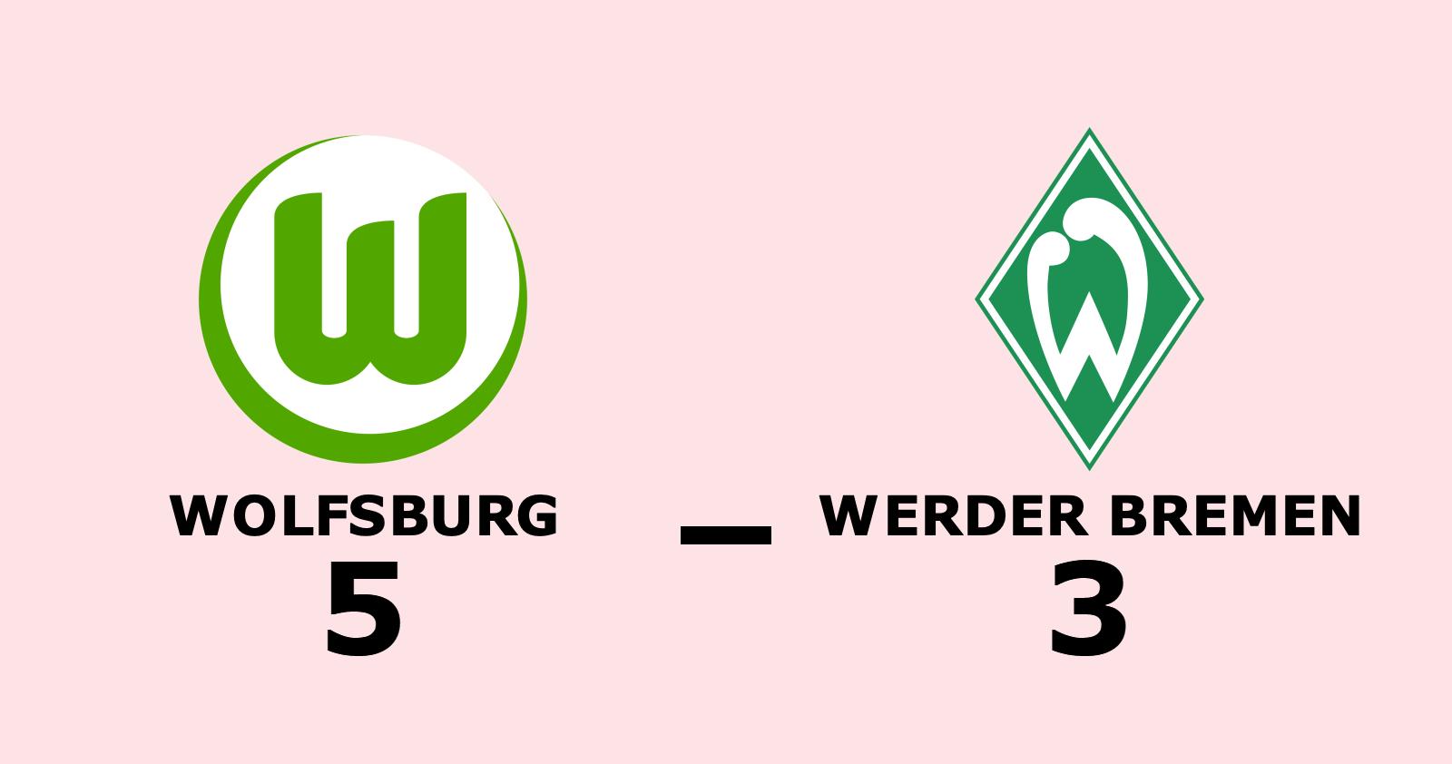 Målexplosion – Wolfsburg sänkte Werder Bremen
