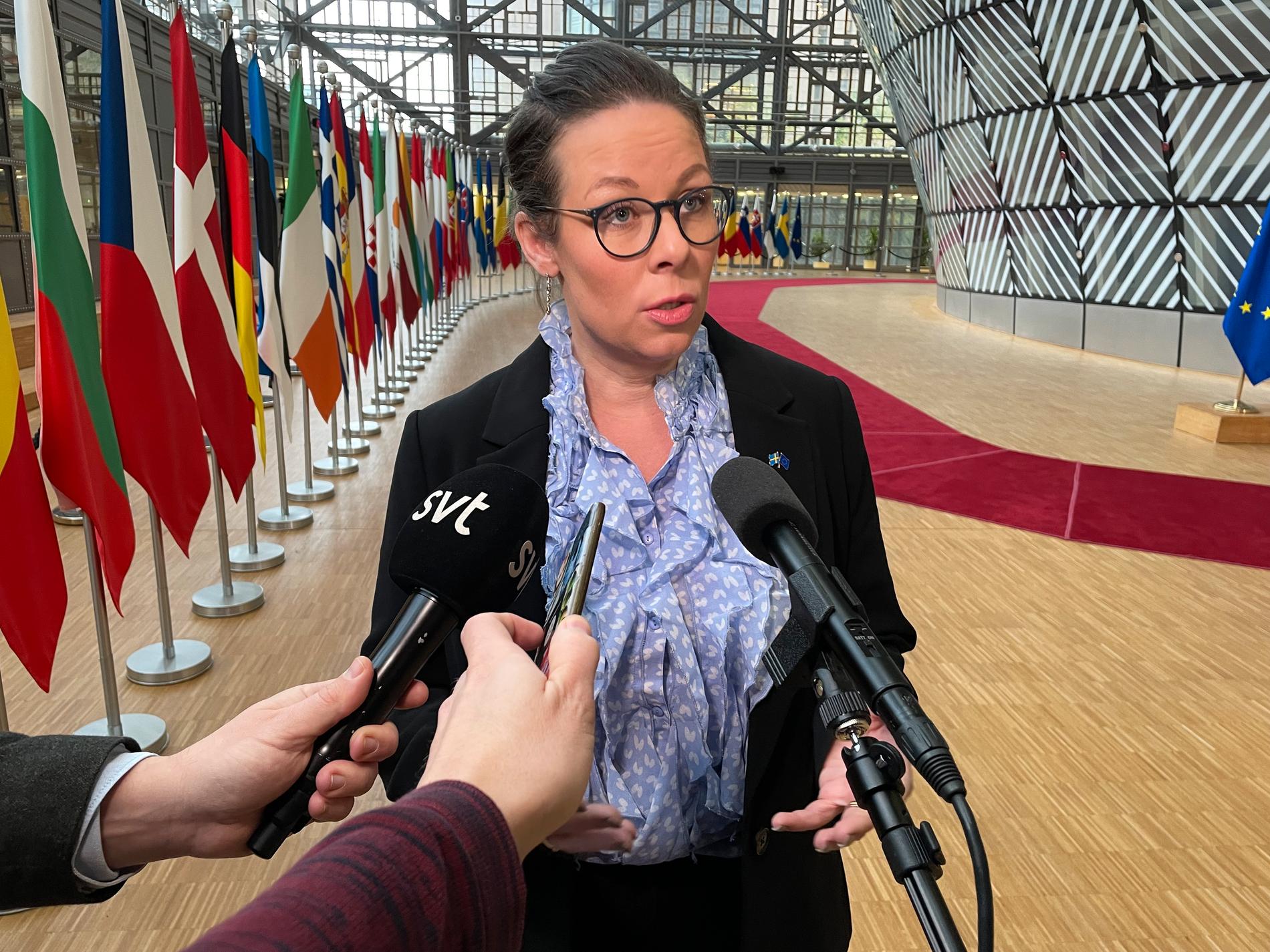 Migrationsminister Maria Malmer Stenergard (M)
