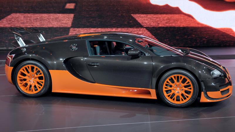 Bugatti Veyron Super Sport avslutar Veyron-serien 2012. Foto: Scanpix