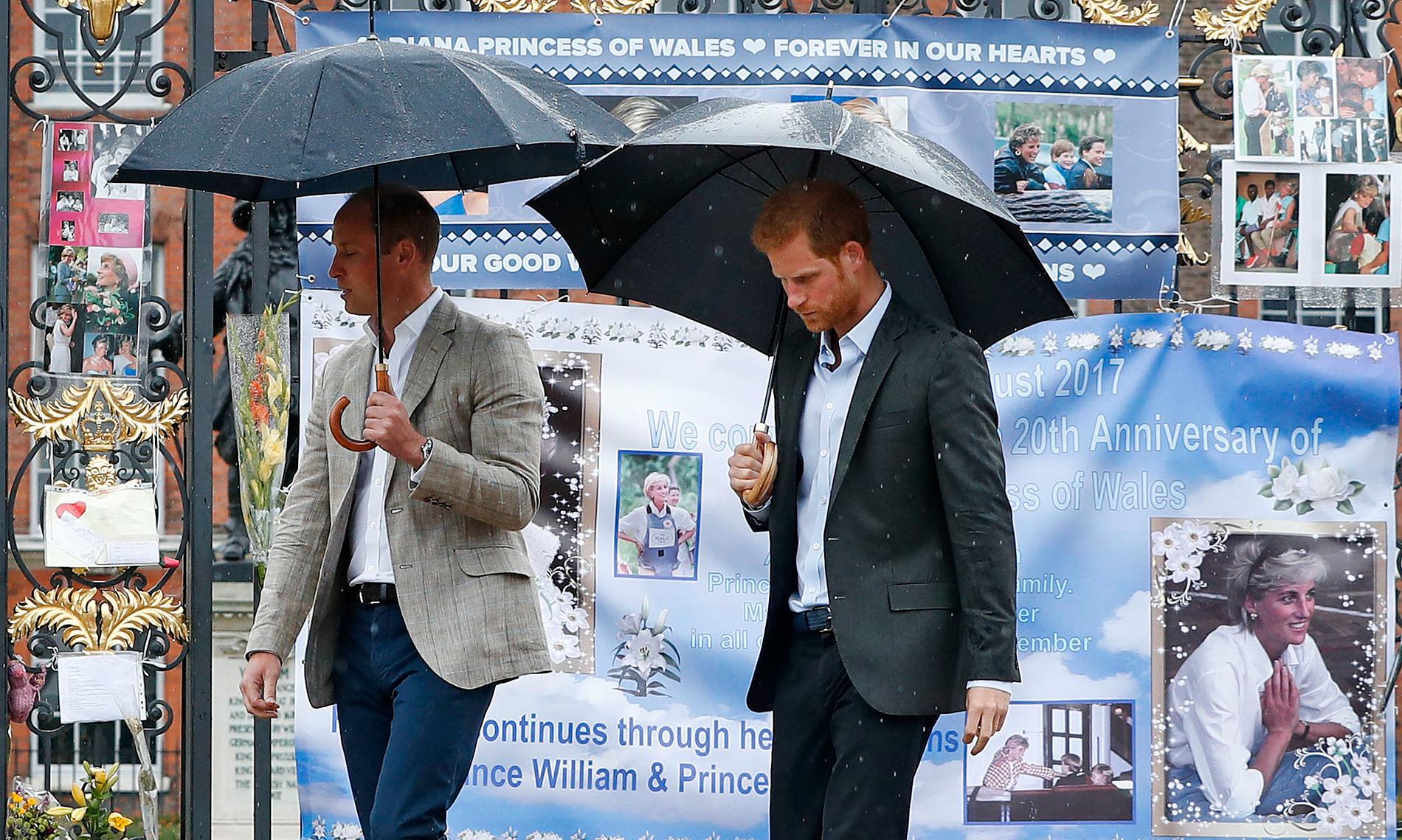 Prins William och prins Harry.