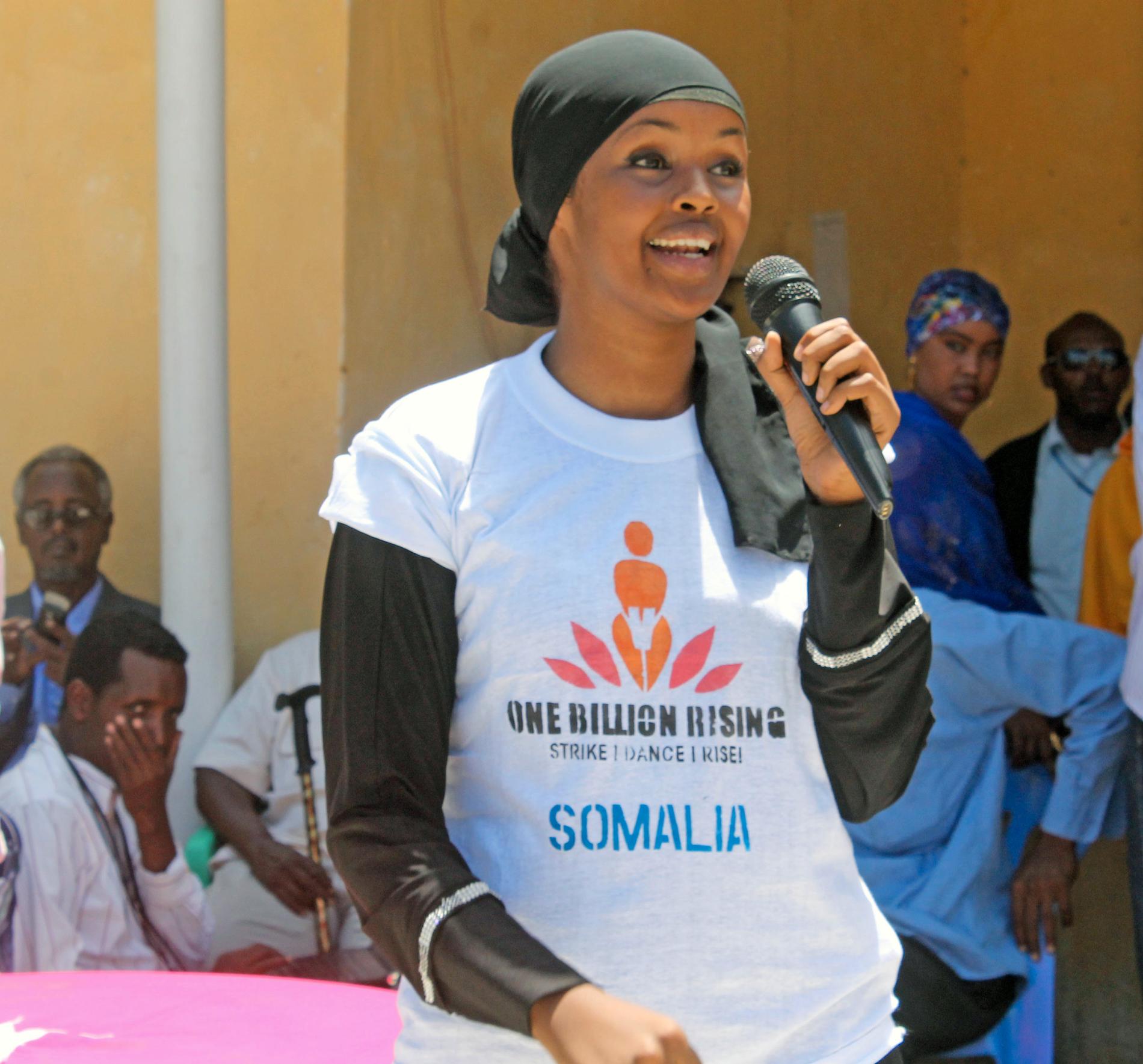 Somaliska Ilwad Elman har ett eget freds- och människorättsscenter i Mogadishu och tillhör favoriterna till årets fredspris. Arkivfoto.