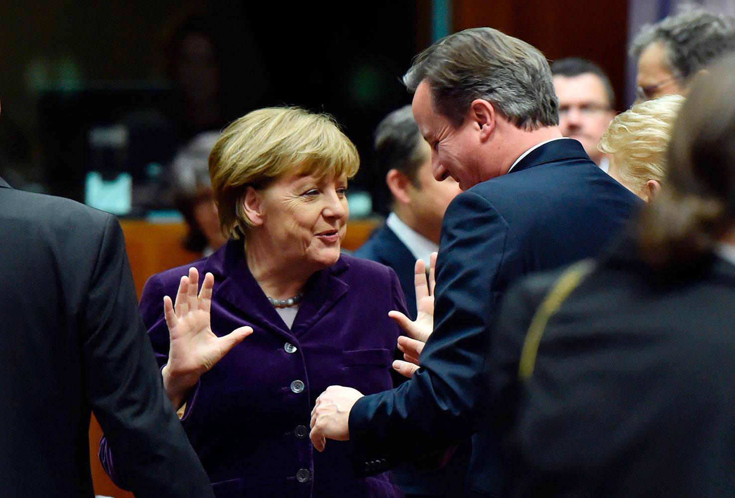 Merkel och Cameron.