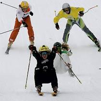 Sanna har också tävlat i skicross i X-games.