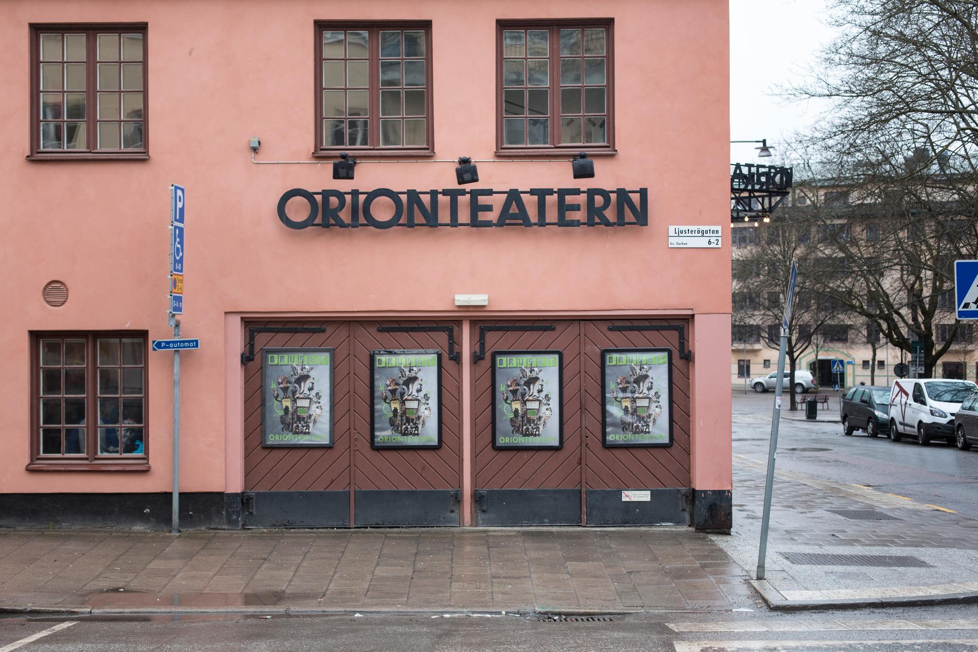 Orionteatern tvingas ställa in föreställningar efter en olycka. Arkivbild.