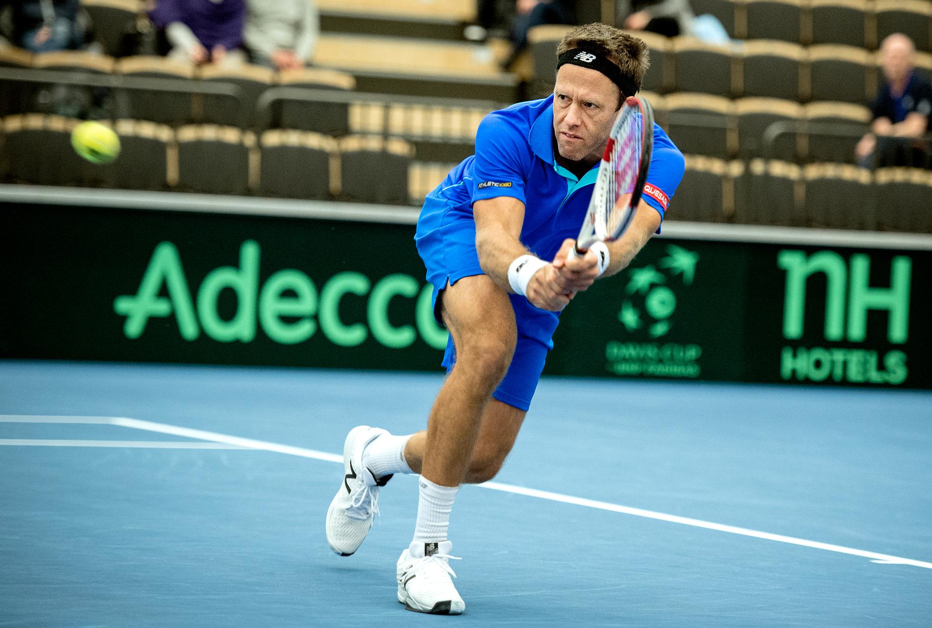 Robert Lindstedt och dubbelpartnern Michael Venus slogs ut i den andra omgången av Australian Open i tennis. Arkivbild.