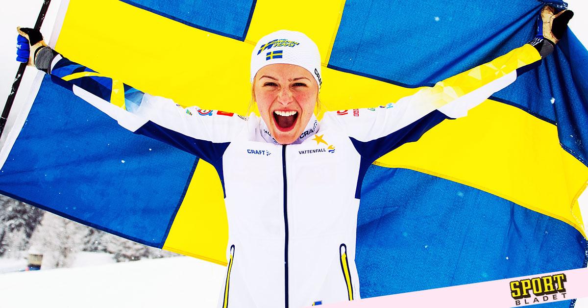 Frida Karlsson tog JVM-guld på 15 km i finska Lahtis. 