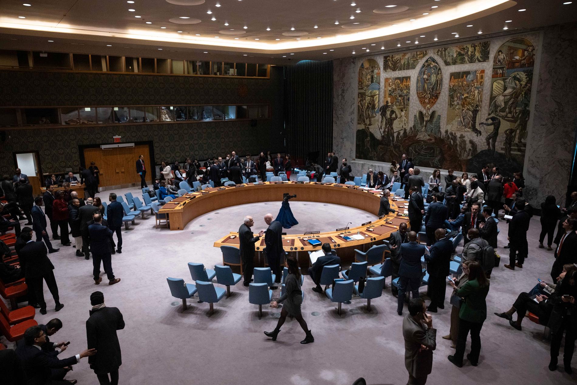 FN:s säkerhetsråd antog en Gazaresolution på fredagen.