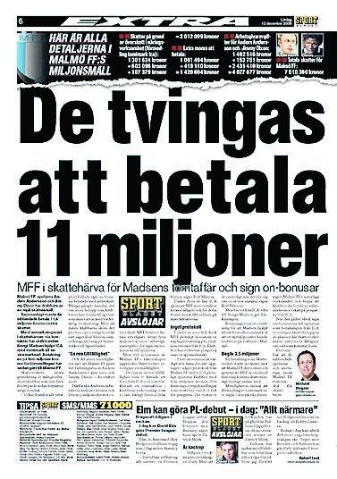 Sportbladet 12/12-09.