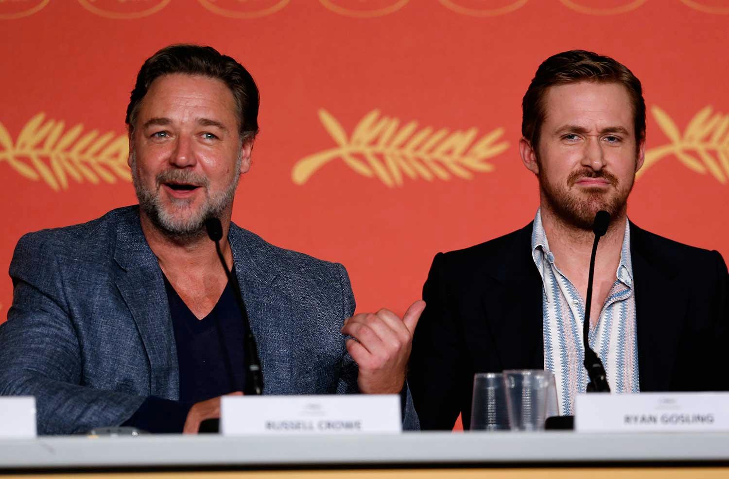 Den kemi som Russell Crowe och Ryan Gosling har framför kameran finns inte bakom.
