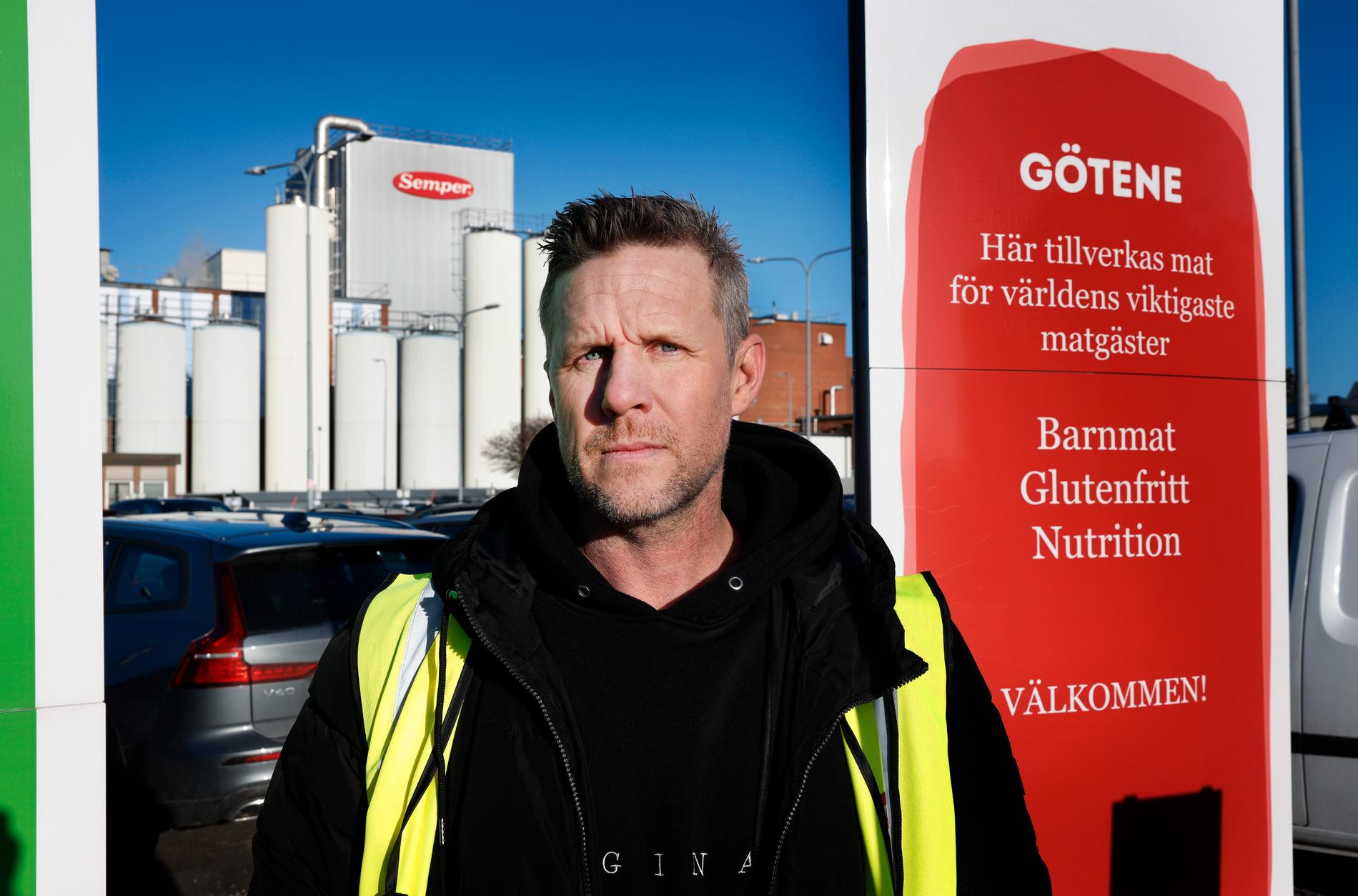Robert Buder har arbetat på fabriken i Götene i 25 år.