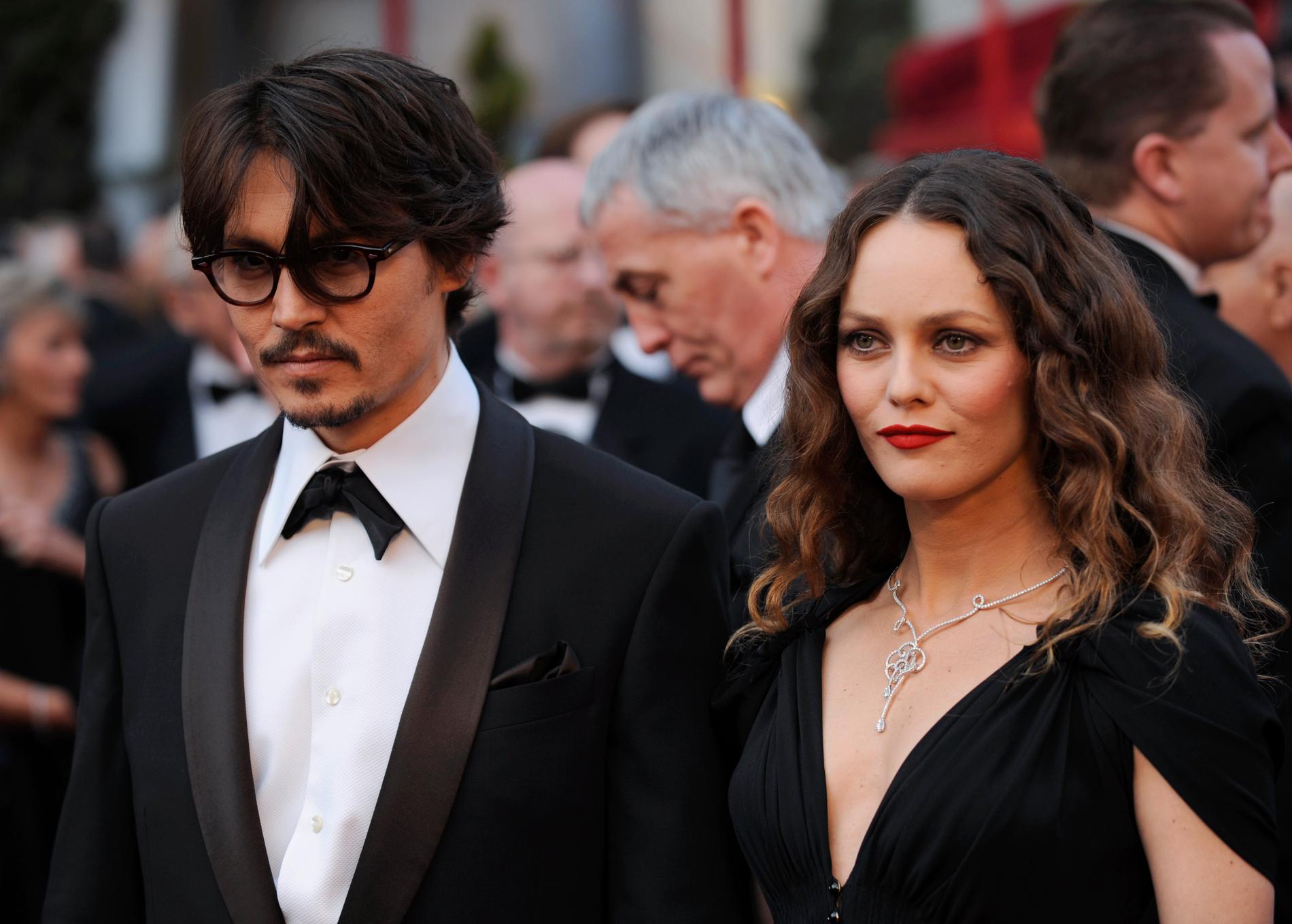 Johnny Depp med frun Vanessa Paradis.