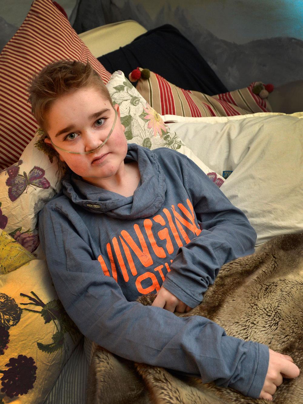 Jonathan var sex år när han drabbades av lungfibros – en sjukdom som leder till kraftigt nedsatt lungfunktion.