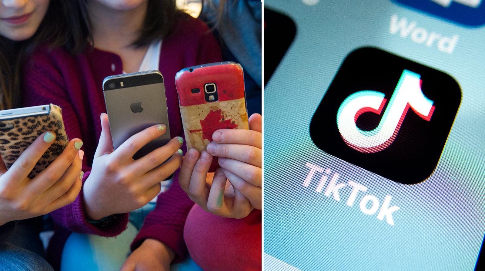 TikTok är en populär app bland barnen. 