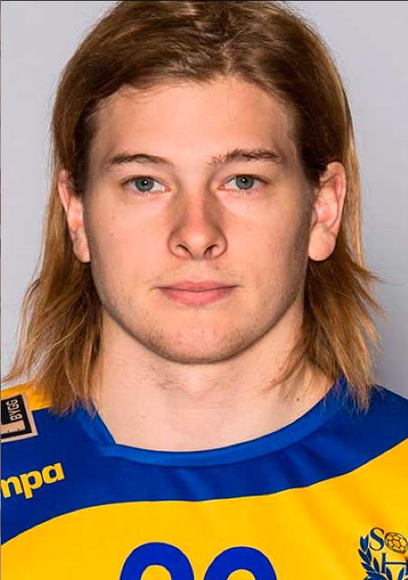 Andreas Cederholm, 25.
Nummer: 29.
Position: Högernia.
A-landskamper: 25.
Mål: 54.
Klubb: Kristianstad.