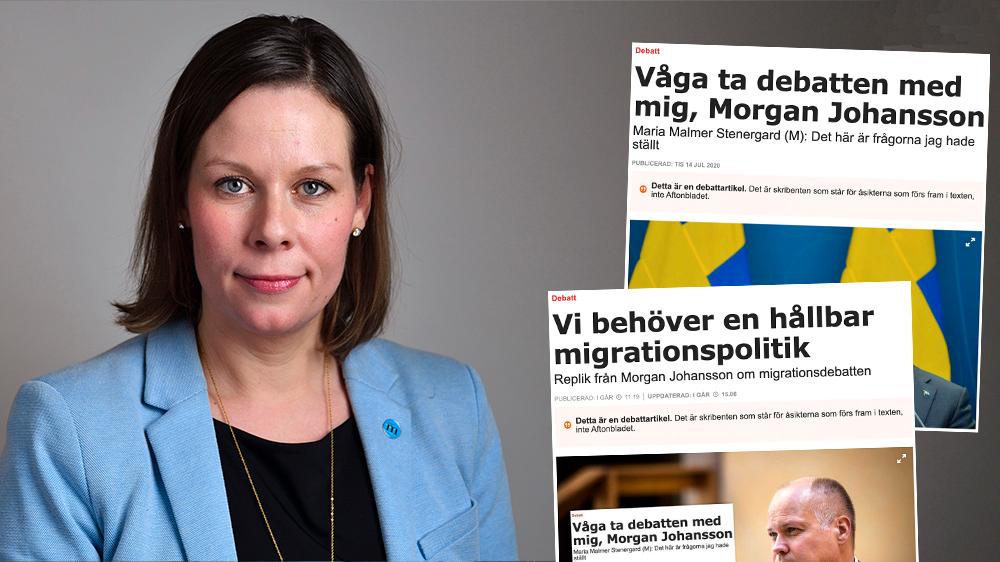 Moderaterna är villiga att återuppta förhandlingar om en bred överenskommelse i migrationsfrågan. Men det krävs då att S är beredda att släppa MP som bedriver en ohållbar invandringspolitik, skriver Maria Malmer Stenergard (M).