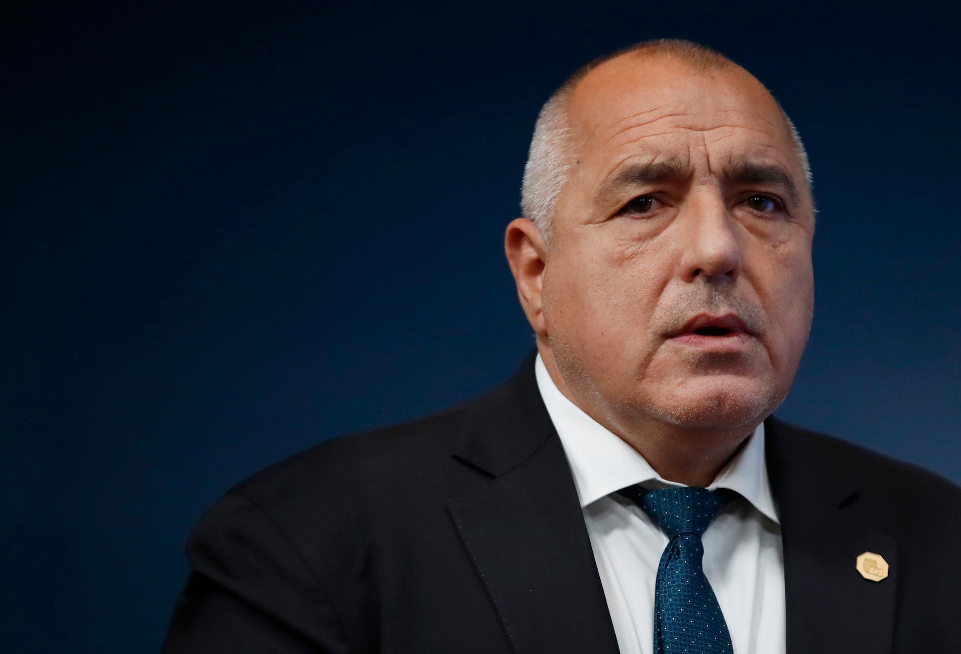 Bulgariens premiärminister Boyko Borissov kräver tre ministrars avgång efter massiva folkliga protester. Arkivbild.