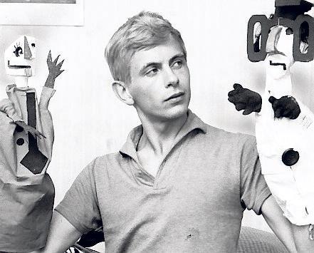 Skådespelaren med sina dockor 1959.