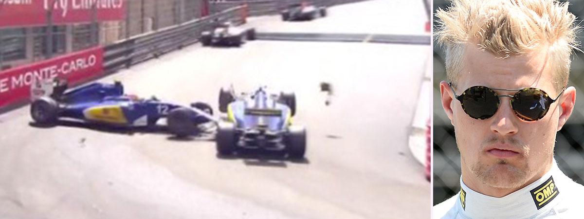 Ericsson fick order om att få köra förbi Nasr, men i Rascasse-kurvan slutade det med en kollision.