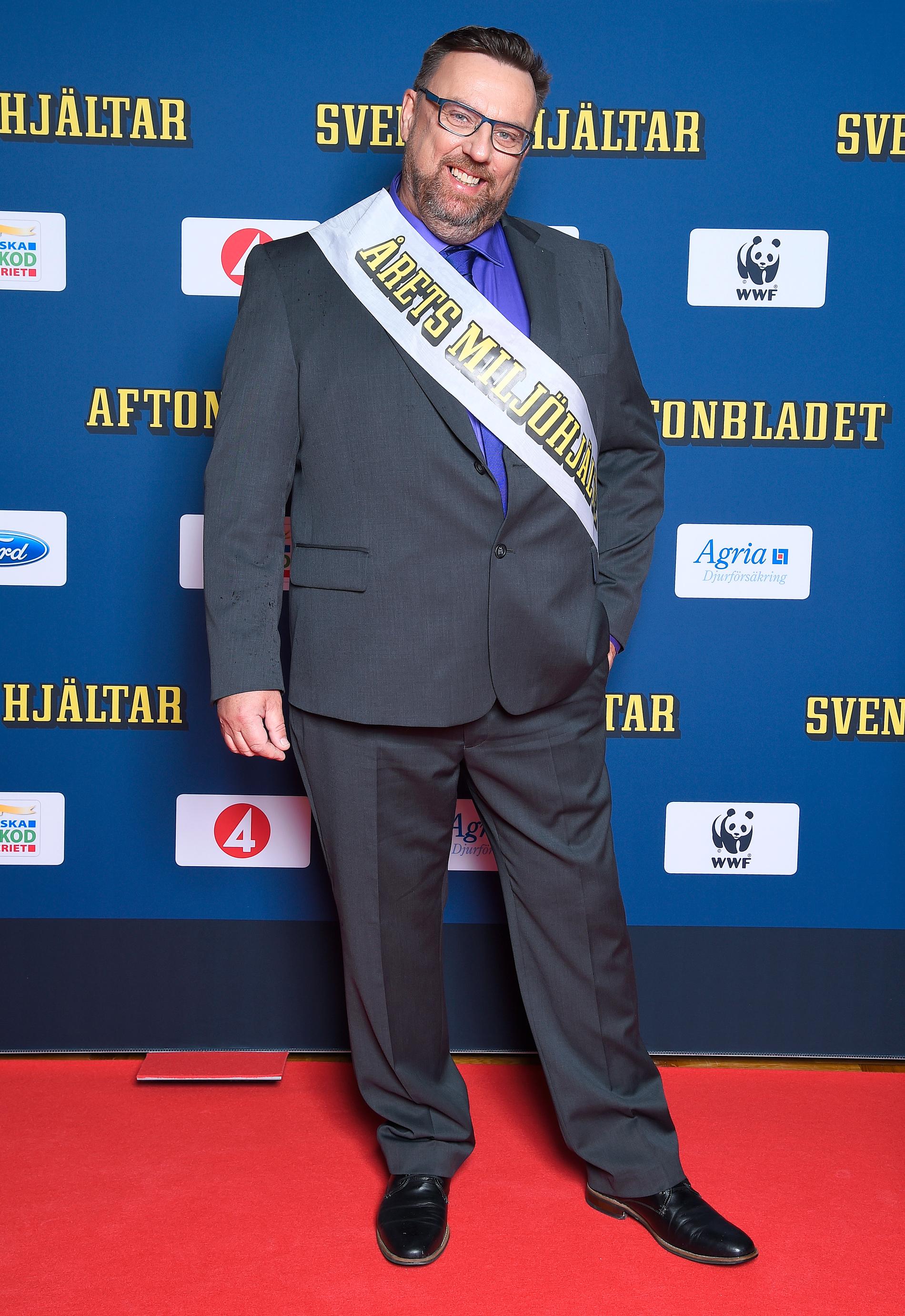 Årets Miljöhjälte Lasse Wennman.