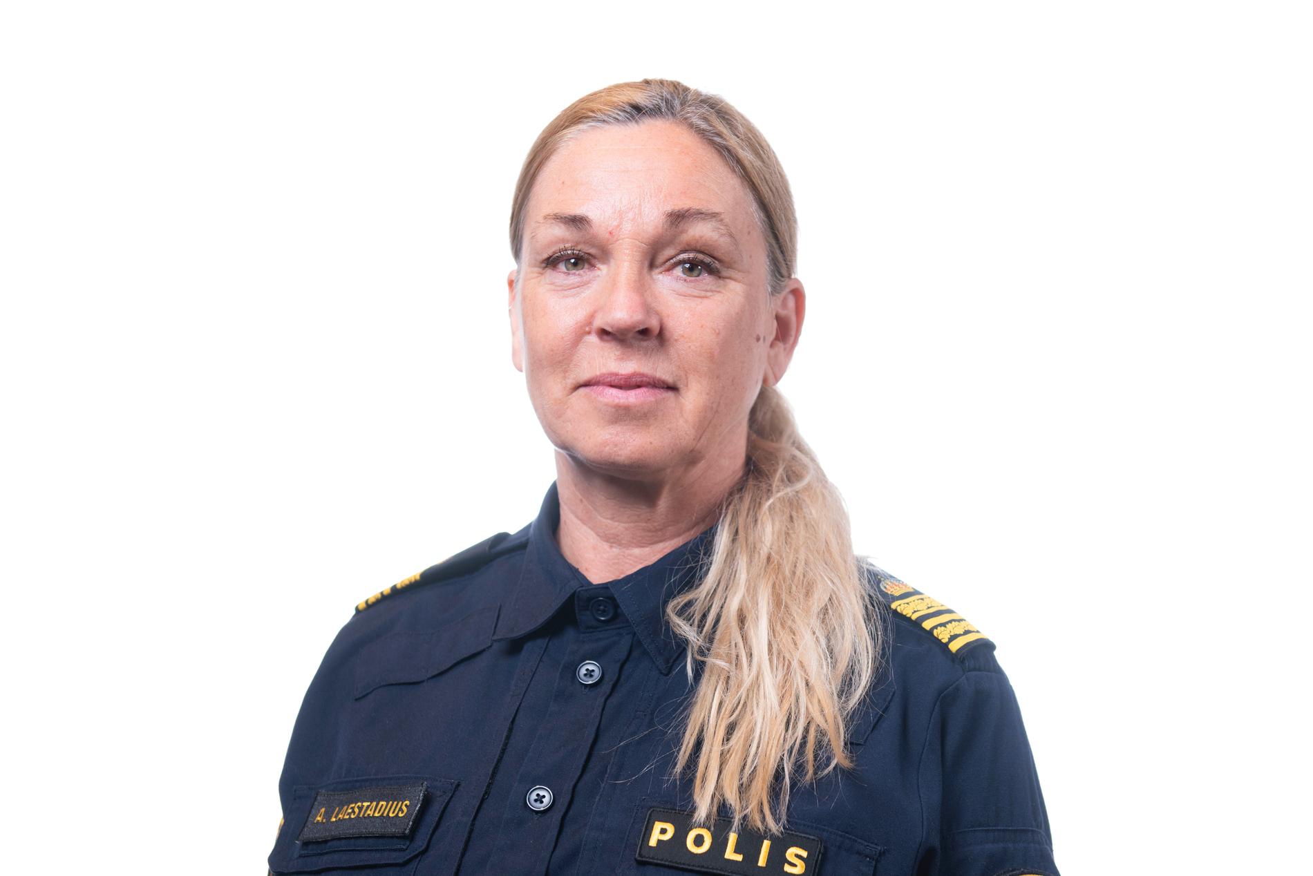 Annika Laestadius, polisens kommenderingschef för Pride.