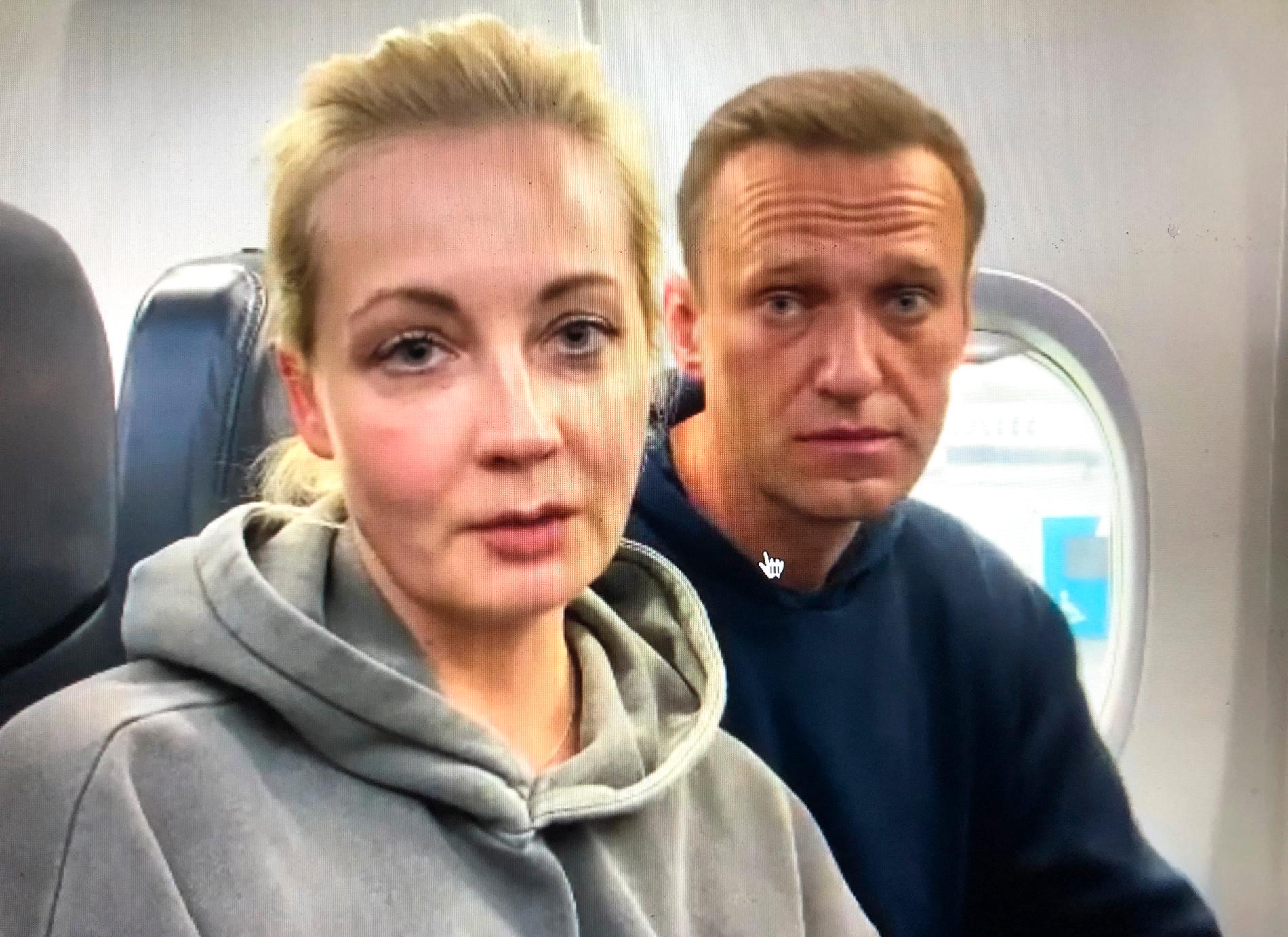 Paret Aleksej Navalnyj och Julia Navalnaja är en nagel i ögat på den ryska eliten. Arkivbild.