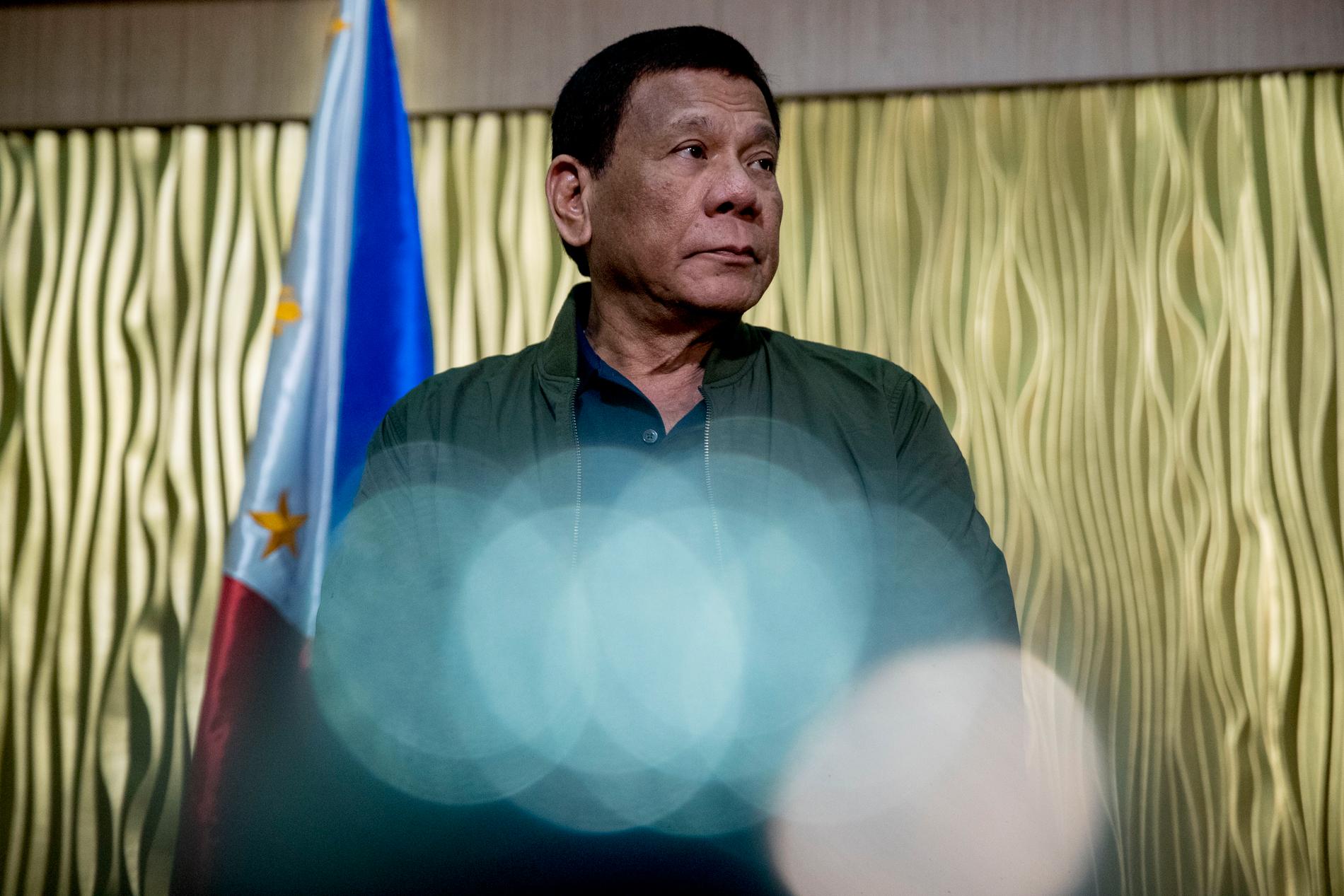 Rodrigo Duterte valdes till Filippinernas president 2016. Arkivbild.