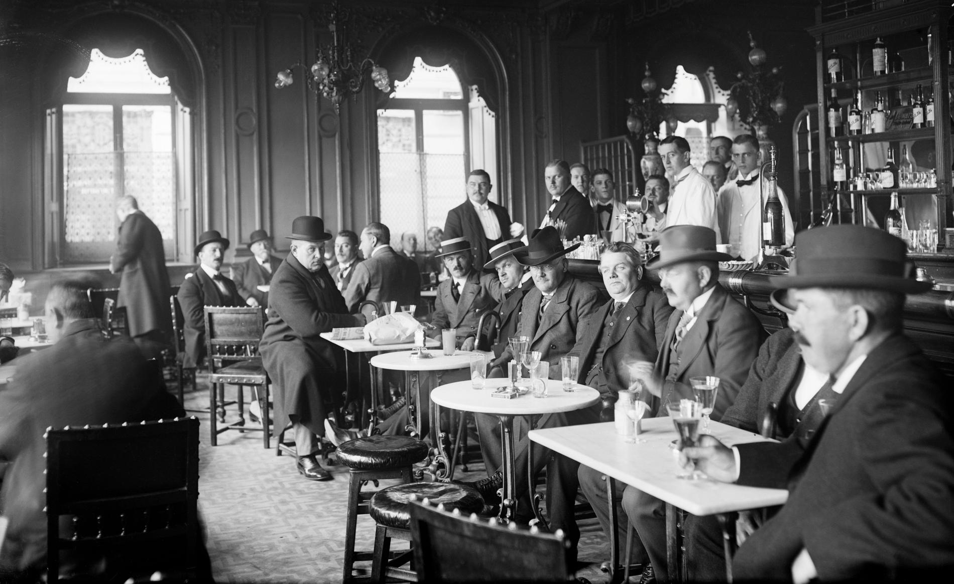 Rydbergs bar i Stockholm 1914.