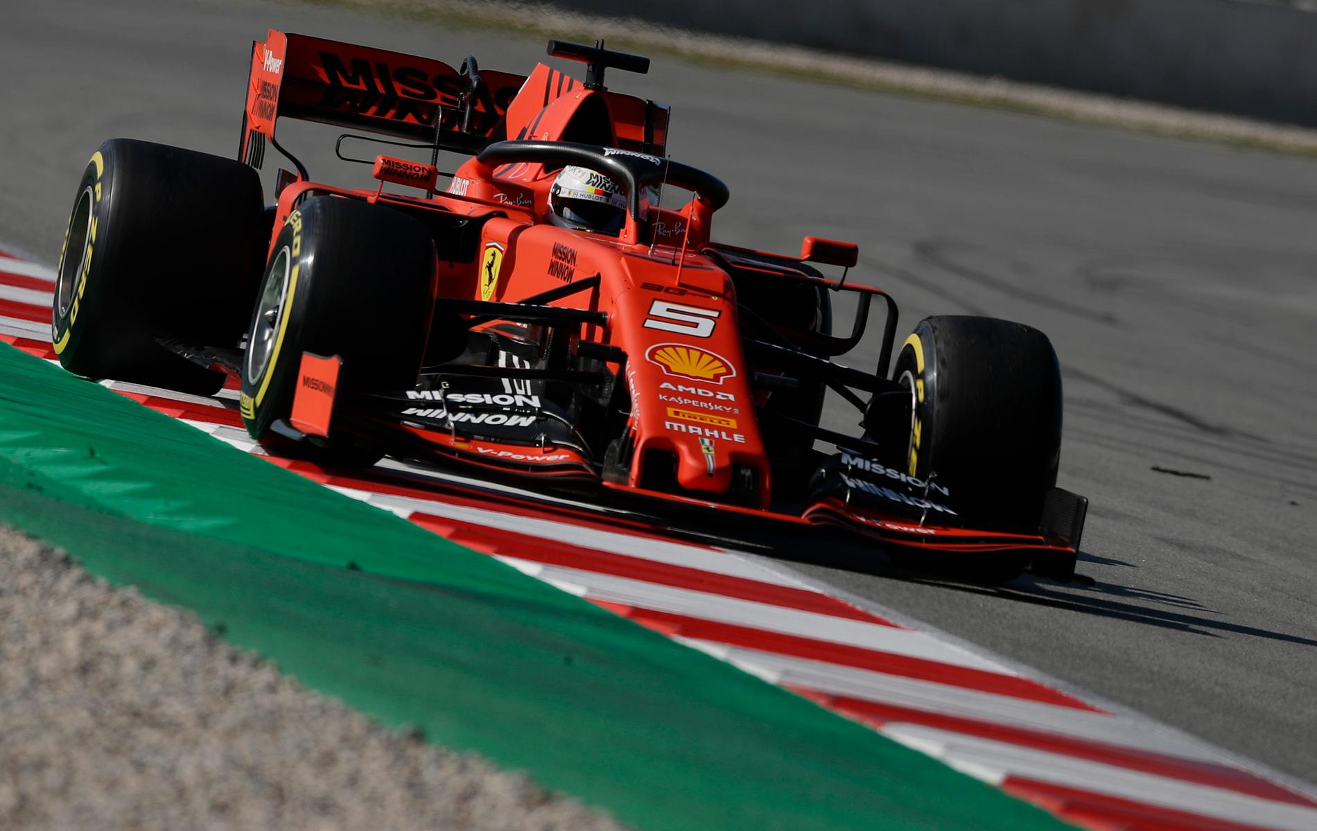 F1  2019 har startat och Ferrari inleder testerna i topp.