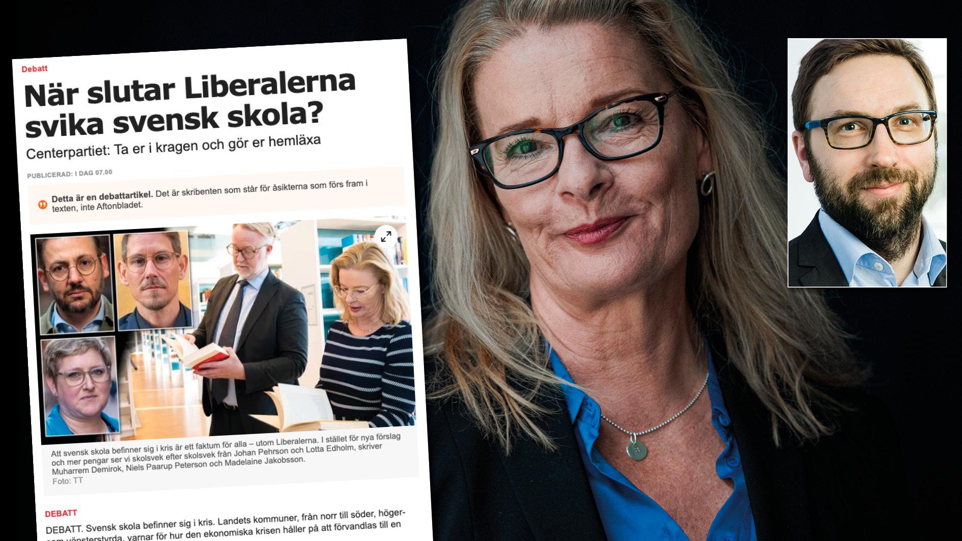 Centerpartiet säger att vi behöver göra vår hemläxa, men har inte bemödat sig med att sopa rent framför sin egen dörr. Replik från Lotta Edholm och Fredrik Malm.