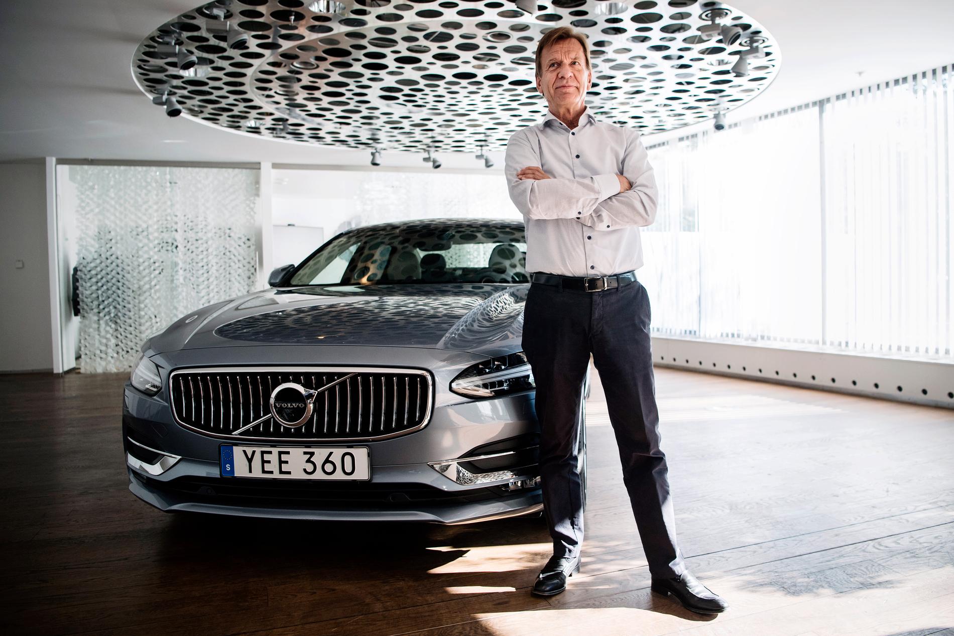 Volvo Cars vd Håkan Samuelsson är nöjd med dagens rapport där omsättningen för första halvåret nosade på 100 miljarder kronor.