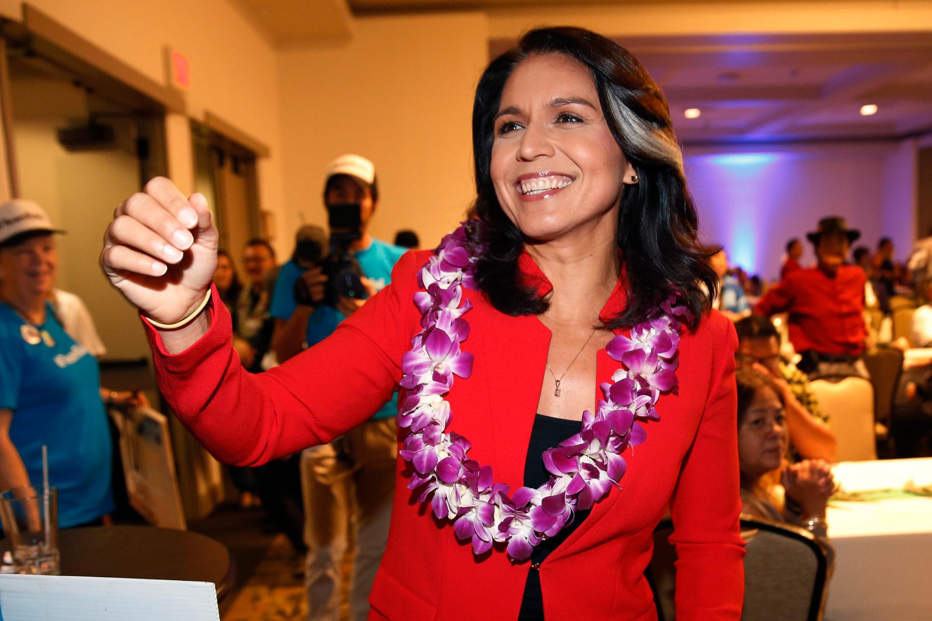 Tulsi Gabbard, demokratisk representanthusledamot från Hawaii som satsar på Vita huset.