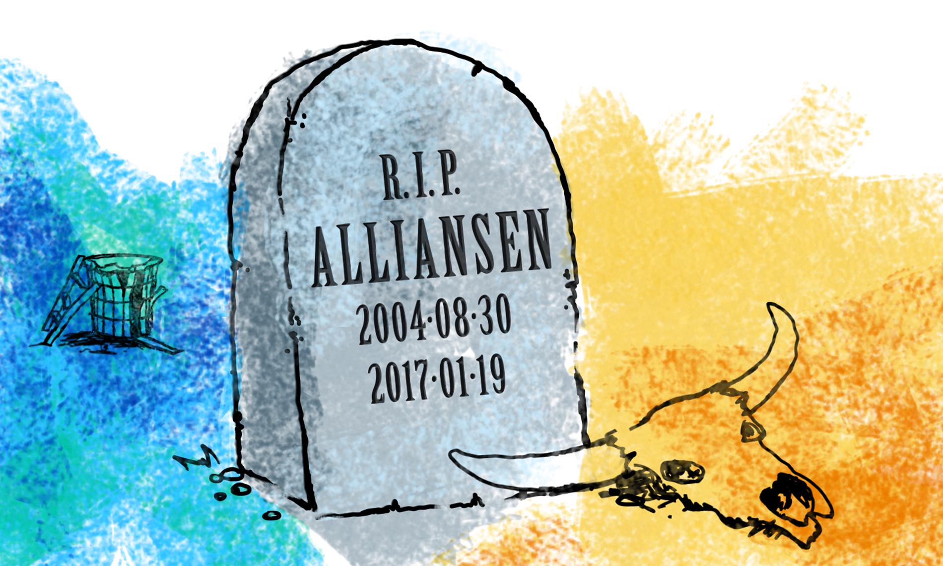 Den allians som skapades i Högfors 30 augusti 2004 finns inte mer, partierna har ingen gemensam politik och de glider allt längre från varandra.